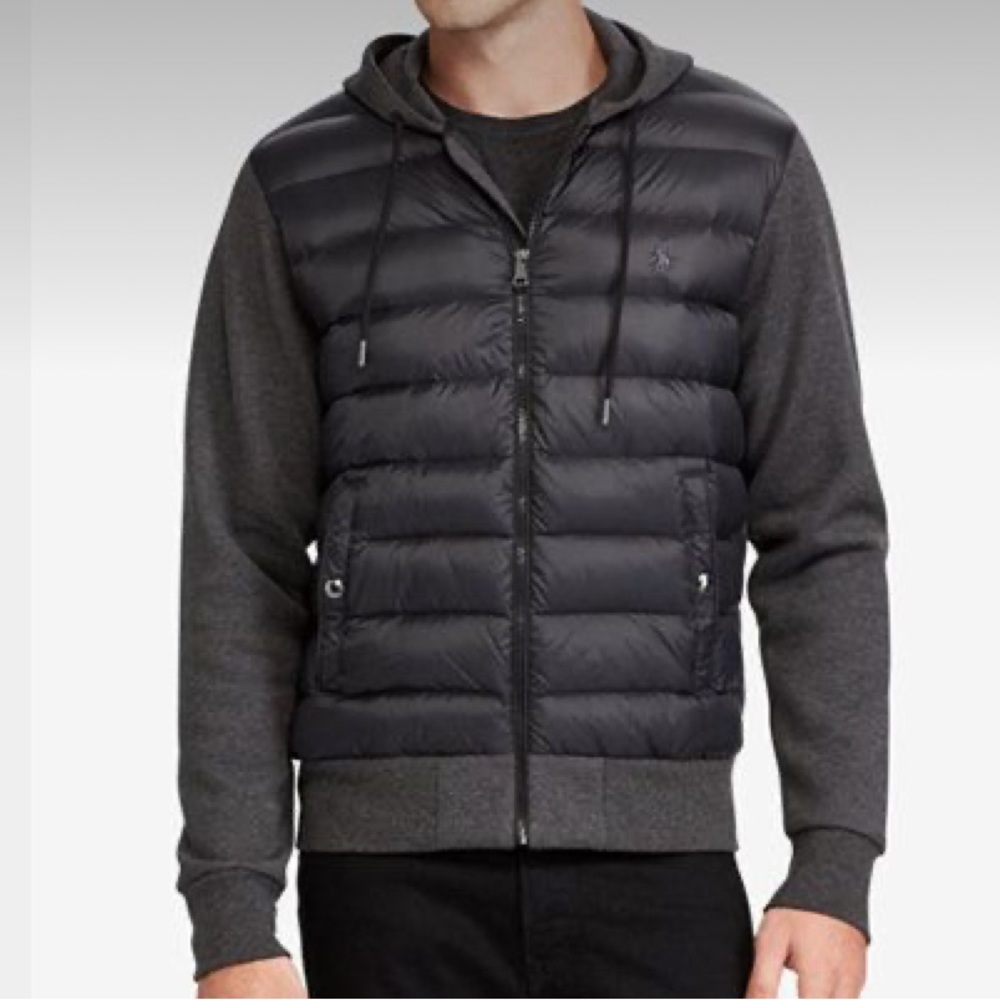 Like New Polo Ralph Lauren Quilted Water Repellent Hybrid Jacket